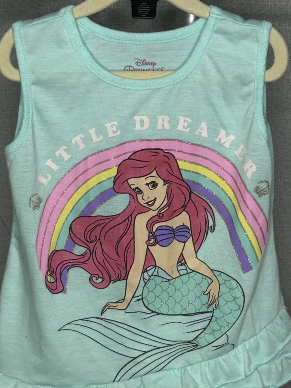 Disney Princess - Ariel - Girls Sleeveless Top - Size 7